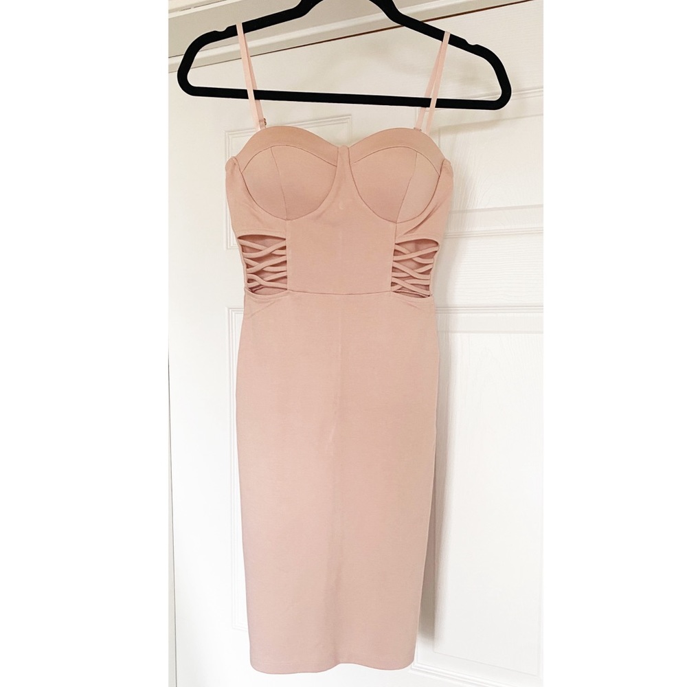 NWT Chroma Tale Spaghetti Strap Side Lacing Dress Sz S